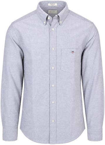 Gant Overhemd Oxford Lichtbruin maat 3XL Heren, Verzenden, Nieuw, Grijs, GANT