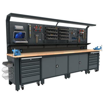 Industriele werkbank 356cm, Verzenden, Nieuw, Bankschroef