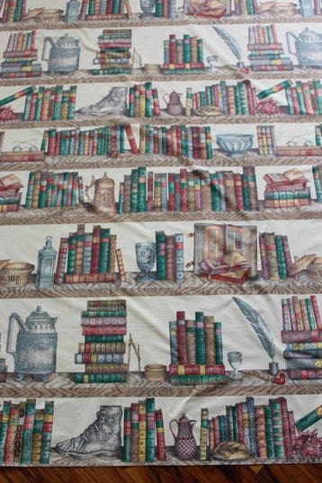 Mirabello - Piero Fornasetti - Groot doek Boekenkast Piero