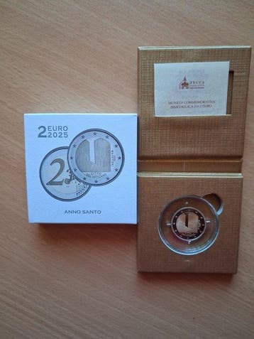Vaticaan. 2 Euro 2025 Anno Santo Proof (Zonder, Postzegels en Munten