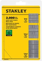 Stanley nieten mix 6, 10, 12 mm type G 2000 stuks, Verzenden, Nieuw