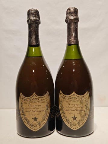 1975 Dom Pérignon - Champagne Brut - 2 Flessen (0.75 liter), Nieuw