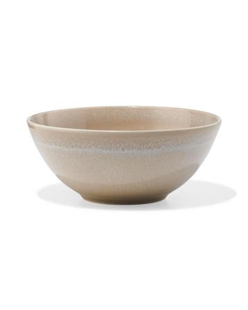 HEMA Kom Ø16.5cm Monaco aardewerk lichtbruin, Huis en Inrichting, Verzenden, Nieuw