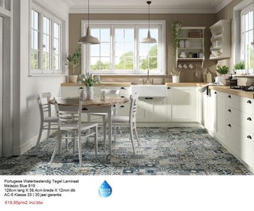 Portugees Tegel laminaat vloeren 2 X Decor v.a. €19,95m2, 75 m² of meer, Nieuw, Ophalen of Verzenden, Wit