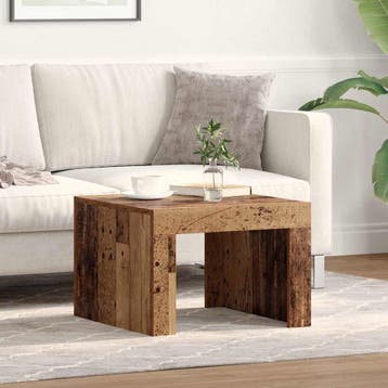 vidaXL Salontafel Oudhout 50 x 50 x 35 cm Bewerkt hout, Huis en Inrichting, Verzenden, Nieuw, Overige houtsoorten, 50 tot 100 cm