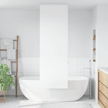 vidaXL Doucherolgordijn 70x240 cm stofbreedte 66 cm, Verzenden, Nieuw, Wit