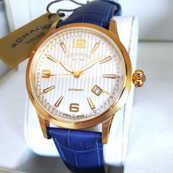 Romago - Swiss Automatic - 28 Jewels - Gold - NEW - Heren -, Sieraden, Tassen en Uiterlijk, Horloges | Heren, Nieuw