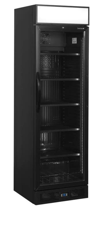 TEFCOLD CEV435CP BLACK – Zwarte Flessenkoeler met Verlichte, Nieuw in verpakking, Koelen en Vriezen