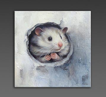 Gala - Mouse, hamster painting ~ Wall hole ~