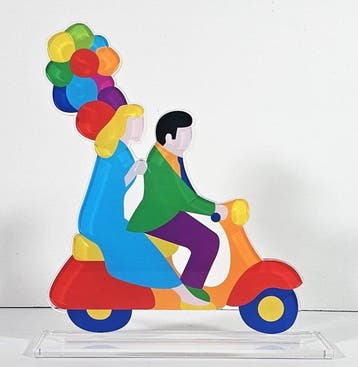 Marco Lodola (1955) - sculptuur, Feeling - 30.8 cm -