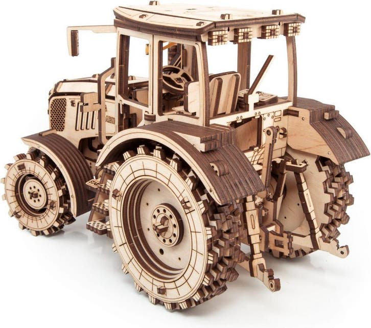 Eco Wood Art Mechanische Puzzel Tractor Belarus 2022 Knut..., Hobby en Vrije tijd, Modelbouw | Figuren en Diorama's, Nieuw, Verzenden