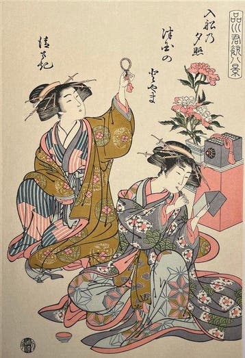 [Kitao Shigemasa /  (1739–1820)] Evening Glow at