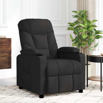 vidaXL Massagestoel stof zwart, Sport en Fitness, Massageproducten, Verzenden, Nieuw