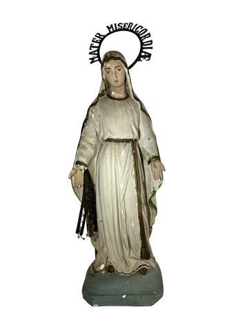 Beeld - Maagd - Mater Misericordiae - XL - 80 cm - Gips -