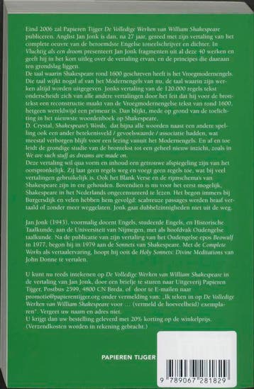 Vluchtig als een droom / Volledige werken William, Boeken, Verzenden, Gelezen, William Shakespeare