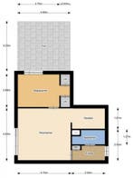 Te Huur 2 Kamer Appartement Ruimtebaan In Zoetermeer, Huizen en Kamers, Huizen te huur, Direct bij eigenaar, Zoetermeer, Appartement