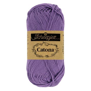 Scheepjes Catona 25g - 113 Delphinium, Ophalen of Verzenden, Nieuw, Breien of Haken, Wol of Garen