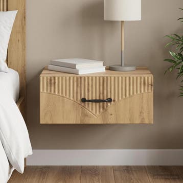 vidaXL Wandbeugel Bedkast Artisanaal eiken 49 x 34,5 x 20 cm, Huis en Inrichting, Minder dan 45 cm, Verzenden, Nieuw, Minder dan 55 cm