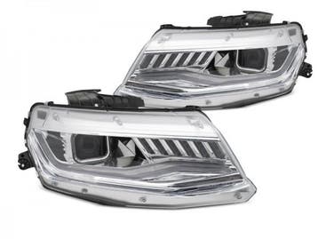Koplampen Chevrolet Camaro 16-18 HID SEQ Chroom, Ophalen of Verzenden, Nieuw