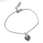 Zilveren bol hartje  armbandje, Verzenden, Nieuw, Zilver