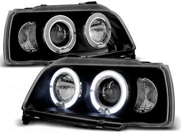 Koplampen Renault Clio A 90-98 Angel Eyes zwart, Ophalen of Verzenden, Nieuw