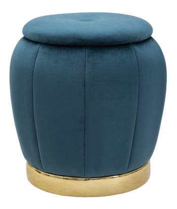 OPBERGKRUK PARIJS TEAL/GOUD CM Ø 43X43, Ophalen of Verzenden, Nieuw
