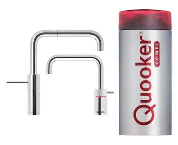 QUOOKER COMBI NORDIC SQUARE TWINTAP CHROOM - 22NSCHRTT1375, Ophalen of Verzenden, Nieuw