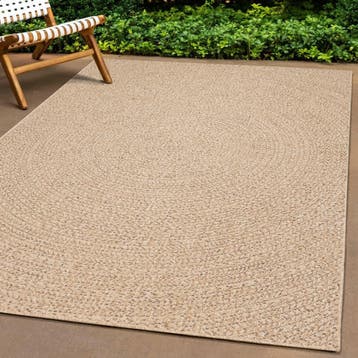 vidaXL Vloerkleed ZIZUR binnen en buiten 80x250 cm jute look, Verzenden, Nieuw, Bruin