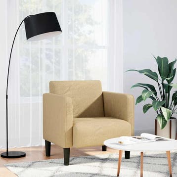 vidaXL Fauteuil met armleuningen 54 cm corduroy stof, Verzenden, Nieuw