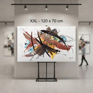 Monika Spiewak - Abstract - Oil Painting Stretched On The