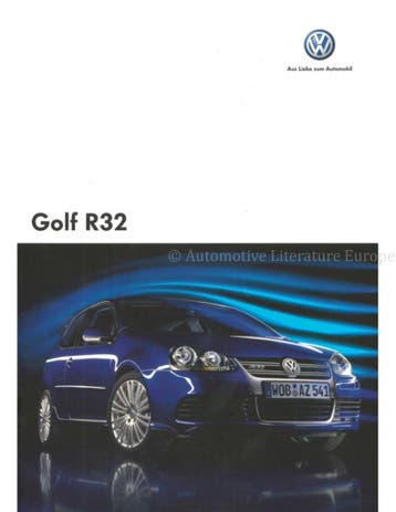 2007 VOLKSWAGEN GOLF R32 BROCHURE SPAANS, Nieuw, Volkswagen, Author
