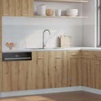 vidaXL Gootsteenkast Lyon 80x46x81,5 cm bewerkt hout, Huis en Inrichting, Keuken | Keukenelementen, Verzenden, Nieuw, Bruin