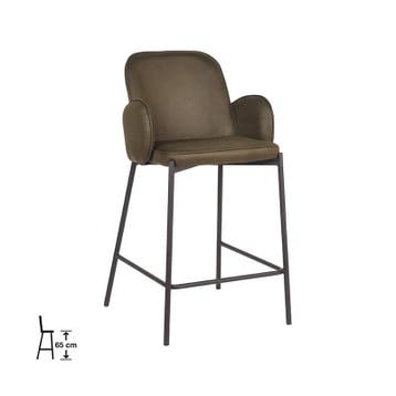 Barkruk Jari | Army | Microvezel | Laag | 2 stuks LABEL51, Verzenden, Nieuw in verpakking