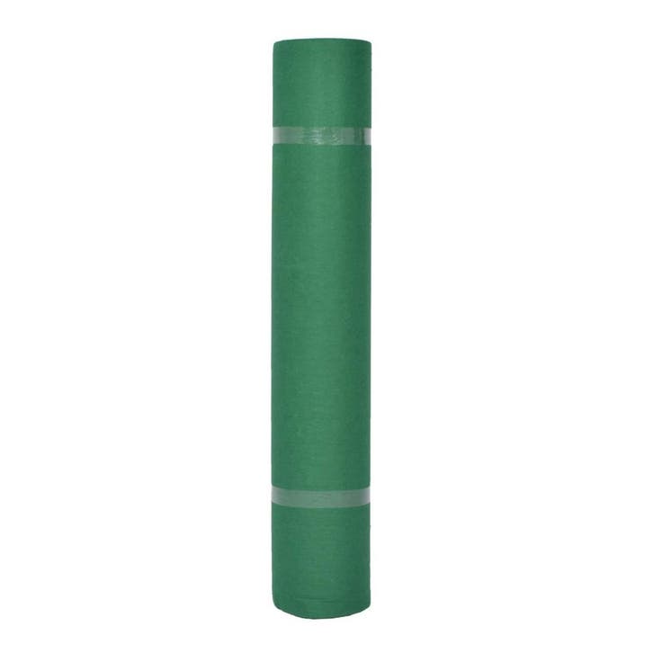 vidaXL Tapijt Effen Groen 1 x 24 m Stof, Tuin en Terras, Deurmatten, Nieuw, Verzenden