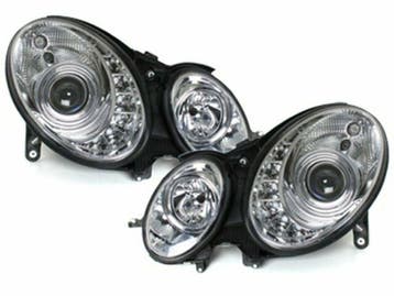 Koplampen Mercedes-Benz E-Klasse Typ W211 DRL look 06-08, Ophalen of Verzenden, Nieuw