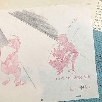 TINTIN : Originele animatietekening + aantekeningen +, Nieuw in verpakking