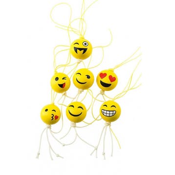 Ronde Smiley Gelukshangers - Gelukspoppetjes - Geel - 10, Verzenden, Nieuw