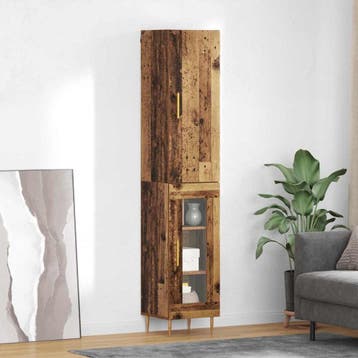 vidaXL buffetkast 2 pcs Oud Hout Bewerkt hout, Huis en Inrichting, Kasten | Buffetkasten, Minder dan 50 cm, Verzenden, Nieuw, Minder dan 100 cm