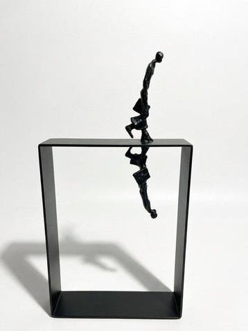 sculptuur, Road In Mirror - 29 cm - IJzer