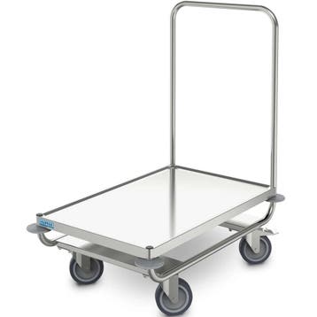 Platformwagen | RVS | Max. 120kg | Wielen (Geremd) +, Verzenden, Nieuw in verpakking