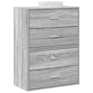 vidaXL Kasten met 2 lades 2 st 60x31x40 cm bewerkt hout, Verzenden, Nieuw