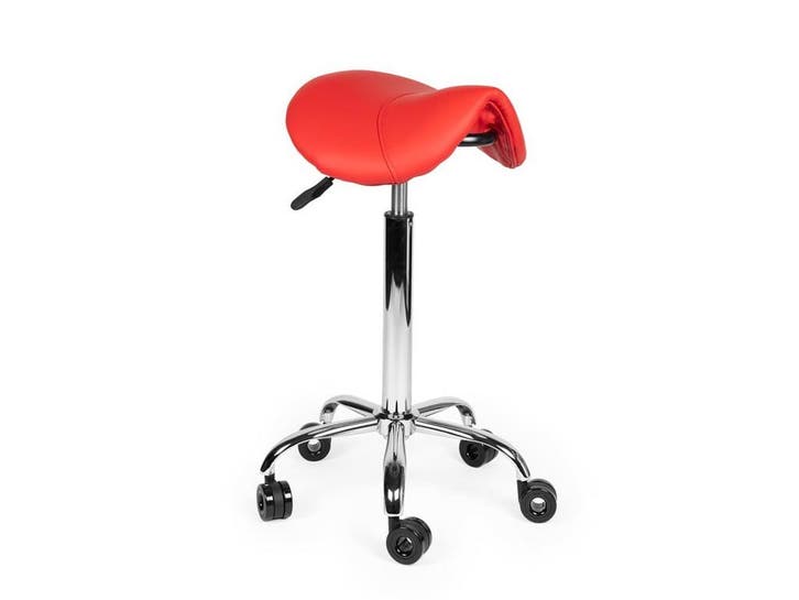 Kapperskruk Rood - Hoge uitvoering, Huis en Inrichting, Krukjes, In hoogte verstelbaar, Nieuw, Kunststof