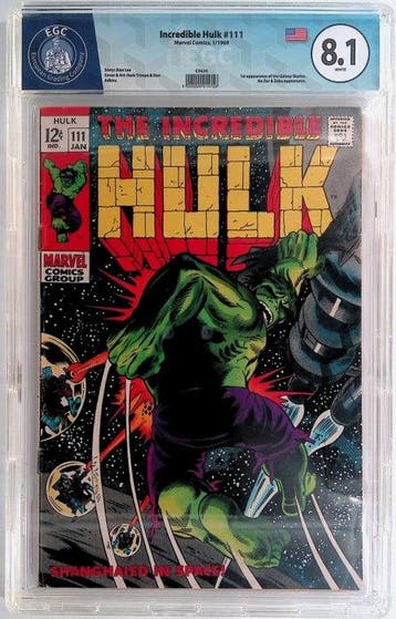 Incredible Hulk #111 - EGC 8.1 - 1 Graded comic - Eerste, Boeken, Nieuw