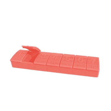 Tupperware 7 daags Pillendoosje Zalmroze, Ophalen of Verzenden, Nieuw