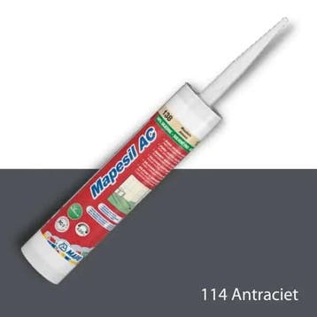 Mapei Mapesil AC - Siliconenkit - 310ml - Antraciet 114, Ophalen of Verzenden, Nieuw, Keramiek