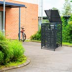 Containerombouw Bernalda voor 1 container 240L antraciet cas, Tuin en Terras, Bergingen en Tuinkasten, Verzenden, Nieuw