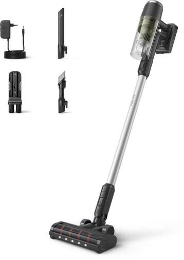 Philips Steelstofzuiger Met - Draadloos - Zuigmond met LED, Verzenden, Nieuw