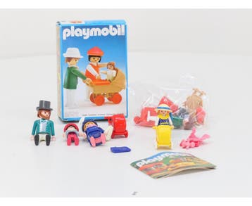 Playmobil families met kinderwagens en poppenwagen 3592 +..., Ophalen of Verzenden, Gebruikt, Overige typen