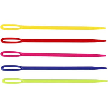 Garennaald, L: 7 cm, diverse kleuren, 5 stuk/ 1 doos, Nieuw