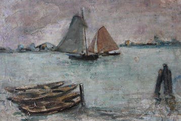Johan Barthold Jongkind (1819-1891) - Bateaux de pêche